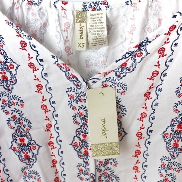 NWT Japna Floral Print Sleeveless Blouse/Top in XS - Picture 5 of 6